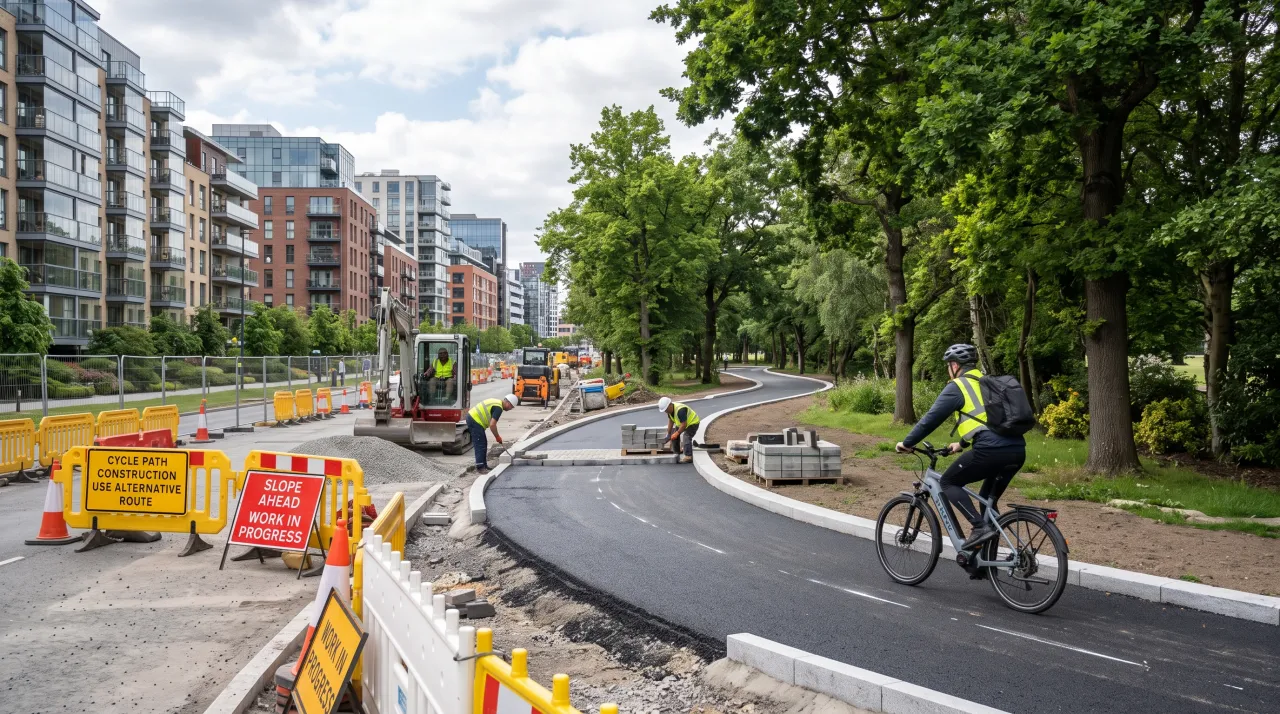 Ilustrační foto: Olomouc staví bezpečnou spojku Slavonín–Nedvězí. Práce potrvají do května 2027