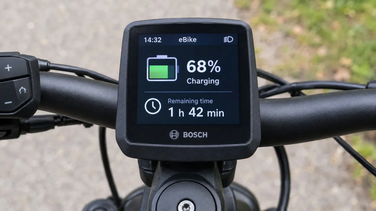 Ilustrační foto: Aplikace Bosch ukáže přesný čas dobití elektrokola na displeji