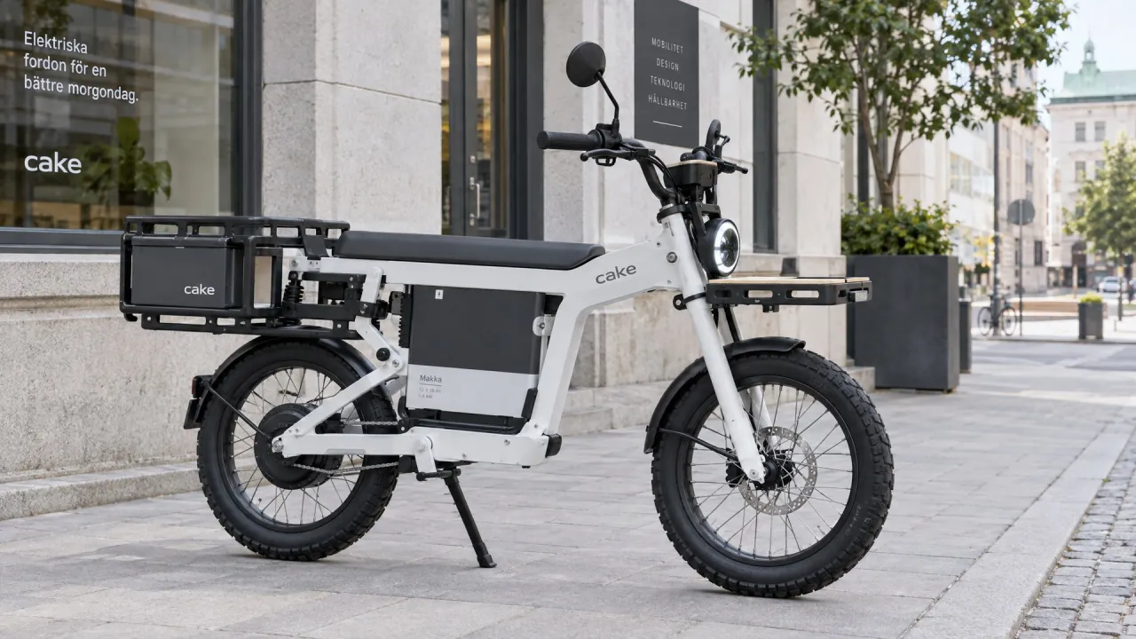 Ilustrační foto: Švédský moped Cake Makka sází na lehkou stavbu a vyjímatelnou baterii