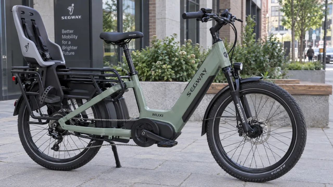 Ilustrační foto: Elektrokolo Segway MUXI hlídá prokluz a při sjezdu dobíjí baterii