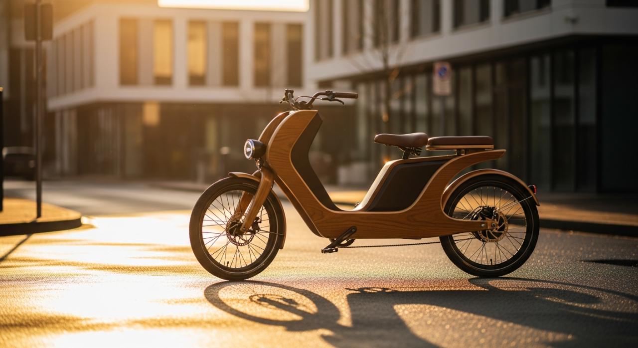 Unikátní čtyřkolový elektrokolo s dřevěným rámem Elecy