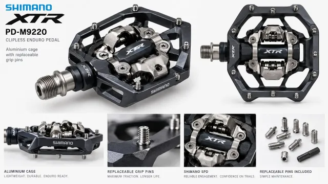 Ilustrační foto: Shimano XTR PD-M9220 nabízí jistější oporu, ale přidaly na váze