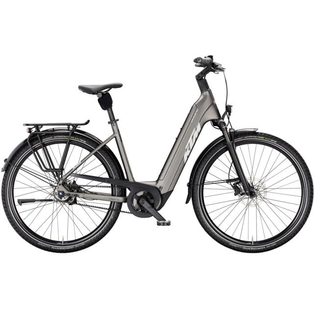 Elektrokolo KTM Macina City PX 830 Belt, easy entry - Machine grey matt (Grey+Black)