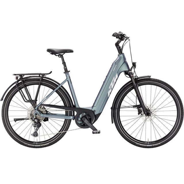 Elektrokolo KTM Macina Tour PX 610, easy entry - Bright Teal Matt (Grey+White)