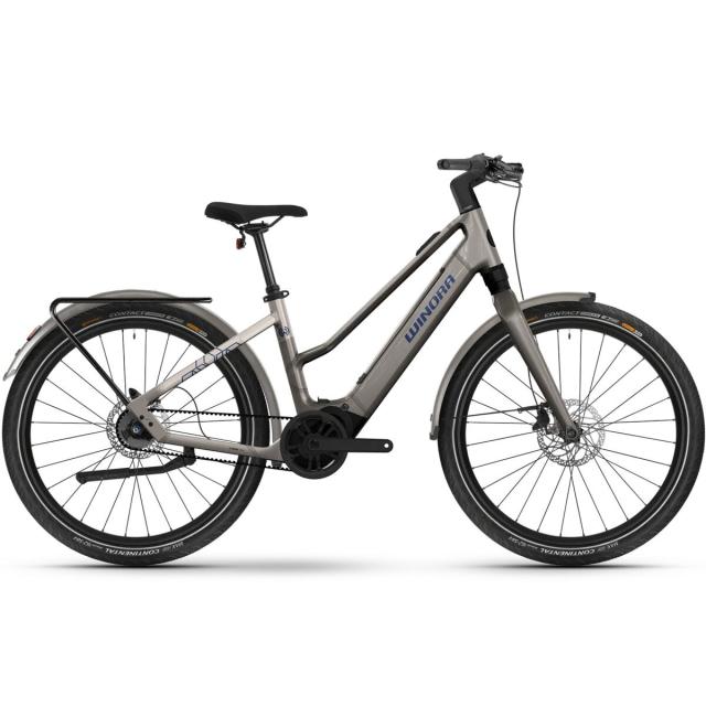 Elektrokolo Winora iRide Pure R5f Mid - Vanilla Latte/Silver Dollar