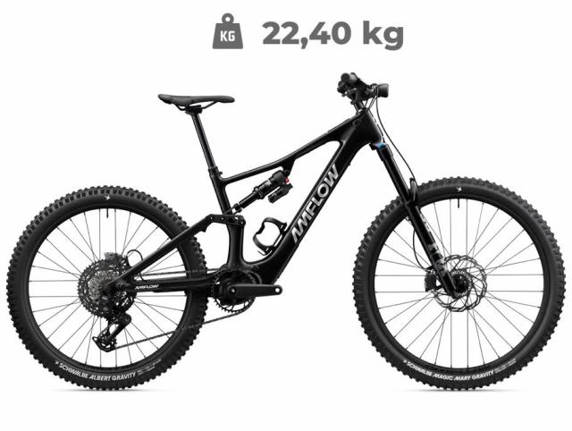 Elektrokolo Amflow PX Carbon (700 Wh) 2026 black - AVINOX motor