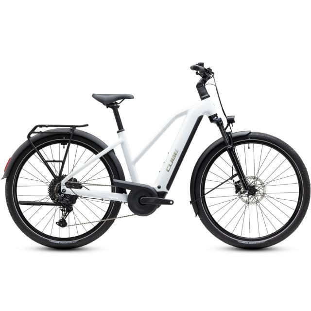 Elektrokolo Cube TOURING Hybrid ONE 600, trapeze - metallicwhite´n´chrome