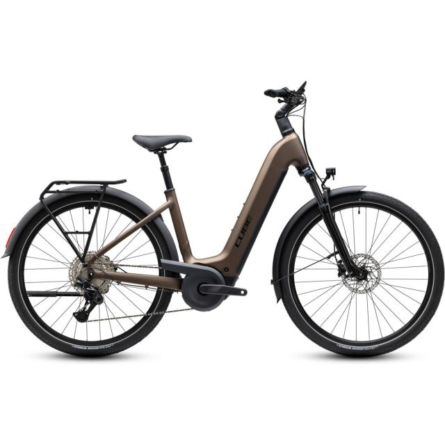 Elektrokolo Cube TOURING Hybrid PRO 800, easy entry - metallicumbra´n´black