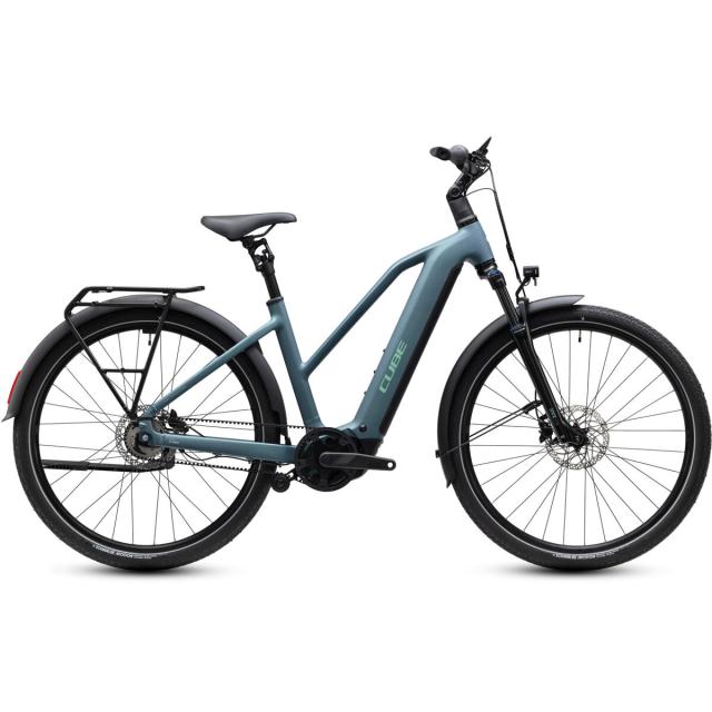 Elektrokolo Cube TOURING Hybrid DELUXE SLX 800, trapeze - greengranit´n´green