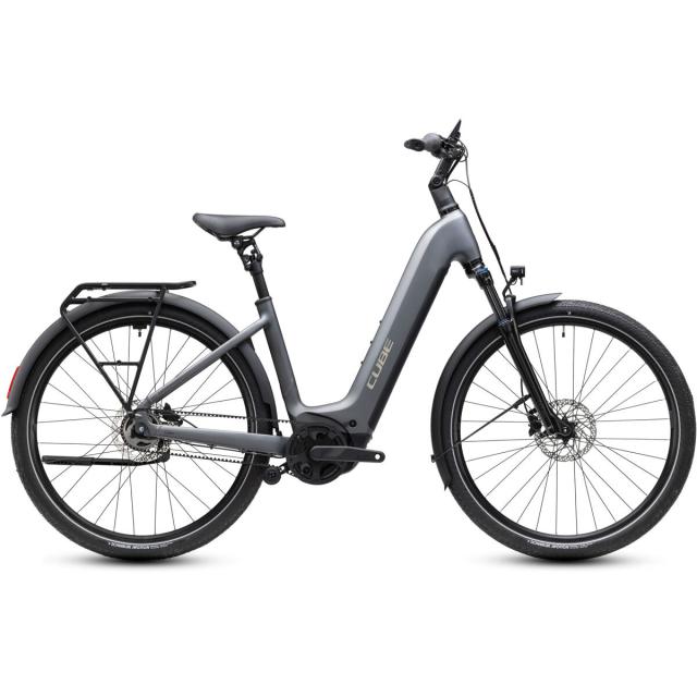 Elektrokolo Cube TOURING Hybrid DELUXE SLX 800, easy entry - slabgrey´n´chrome