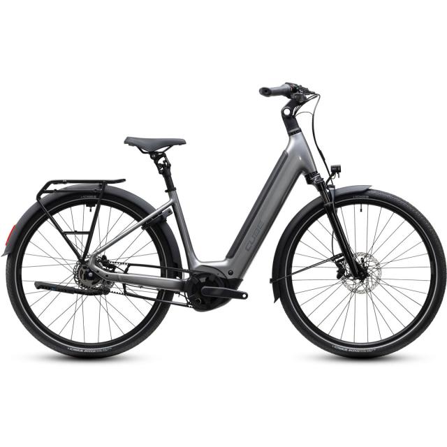 Elektrokolo Cube SUPREME RT Hybrid DELUXE EX 600, 26"/XS - quicksilver´n´grey