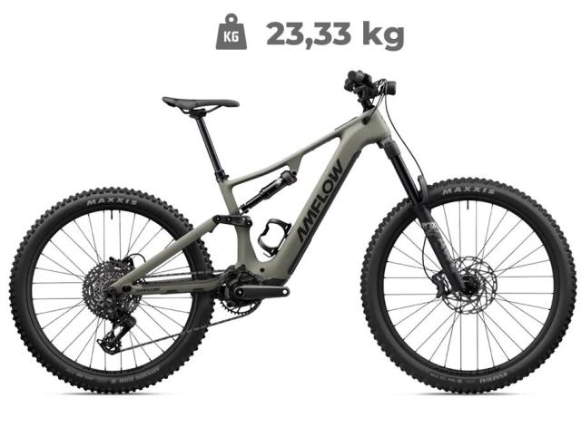 Elektrokolo Amflow PR Carbon (800 Wh) 2027 green - AVINOX motor
