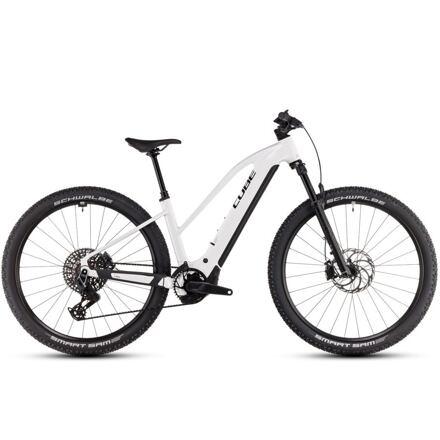 Elektrokolo Cube Reaction Hybrid SLT, trapeze - Metallicwhite´n´black "S" / 27,5"