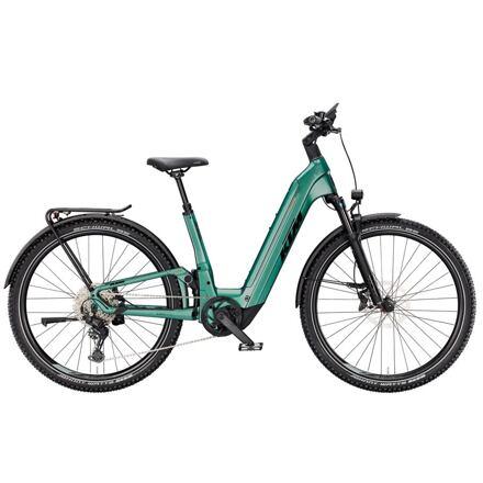 Elektrokolo KTM Macina Aera FS Elite LFC - Green+Black (Black+Orange)