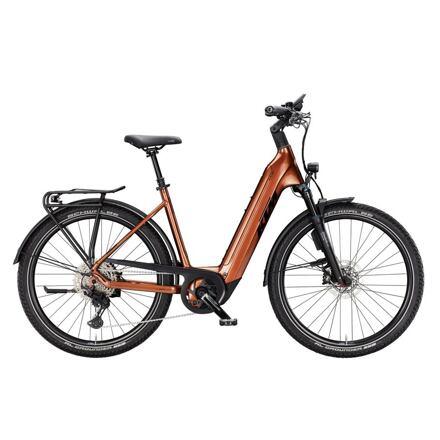 Elektrokolo KTM Macina Gran 810 27, easy entry - Terra (Black+Orange)
