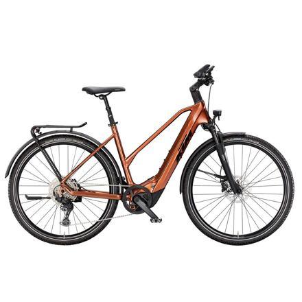 Elektrokolo KTM Macina Cross 820 LFC, trapeze - Terra (Black+Orange)