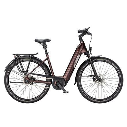 Elektrokolo KTM Macina City 820 XL, easy entry - Black Lava matt (Grey+Orange)