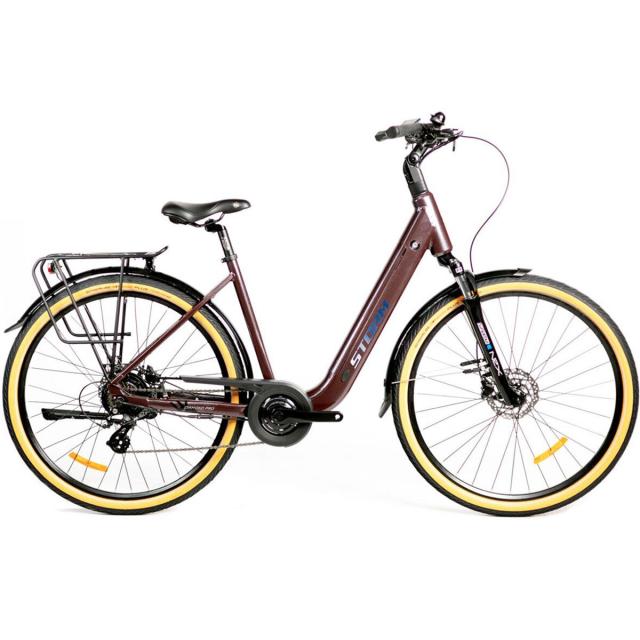 STORM 28 E-Diamond PRO low step HR3 025 504 Wh - švestka brokát / černé