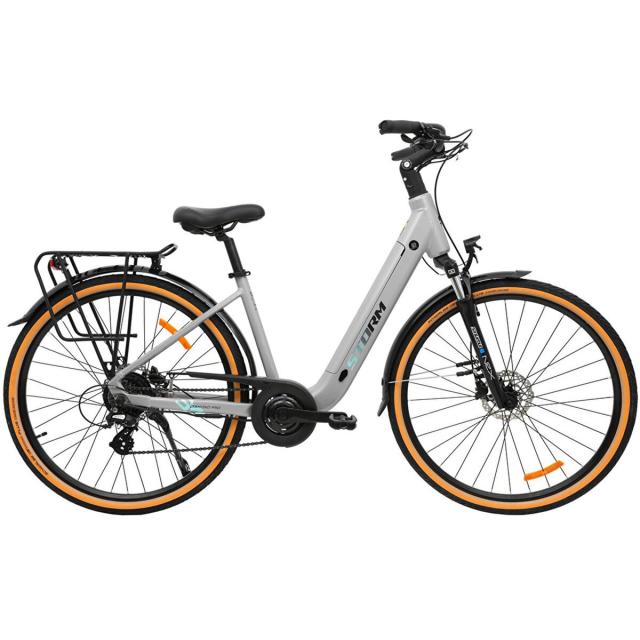 STORM 28 E-Diamond PRO low step HR3 025 504 Wh - stříbrné / světle zelené