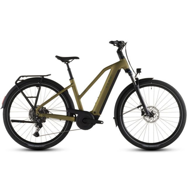 Elektrokolo Cube Touring Hybrid PRO 800, trapeze - goldenlime´n´black