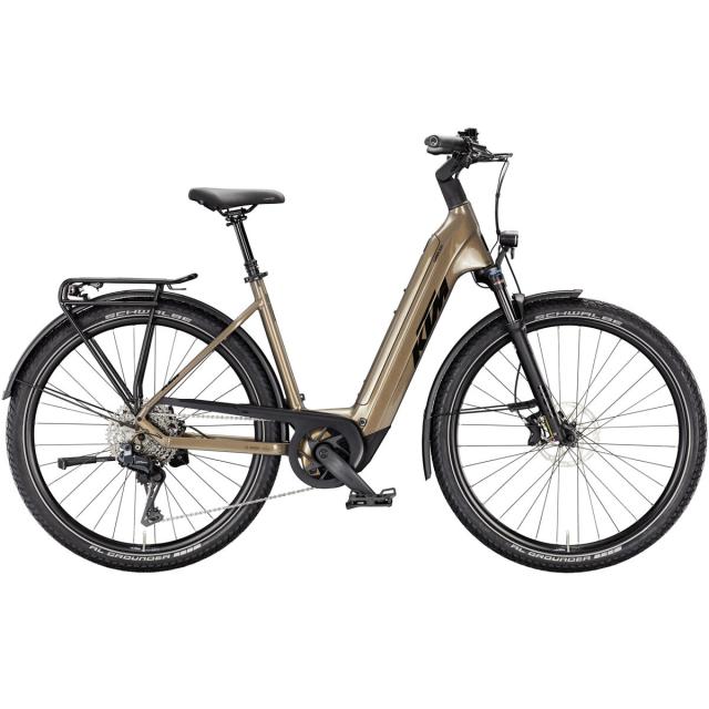 Elektrokolo KTM Macina Gran 810 DI2, easy entry - Olive Pearl (Black)