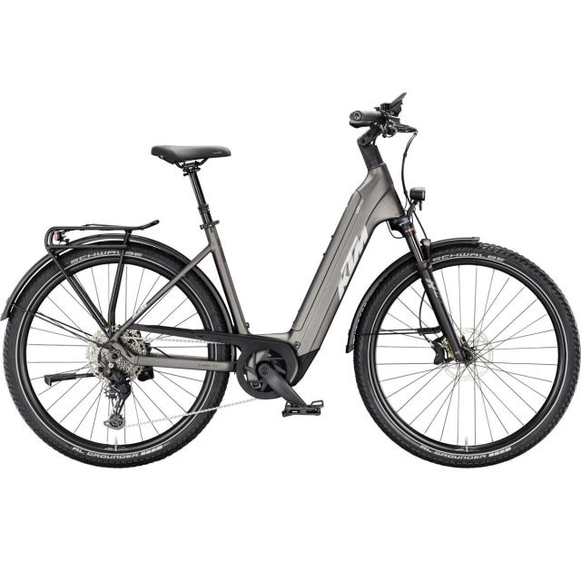 Elektrokolo KTM Macina Gran 810, easy entry - Machine Grey Matt (Silver+Black)