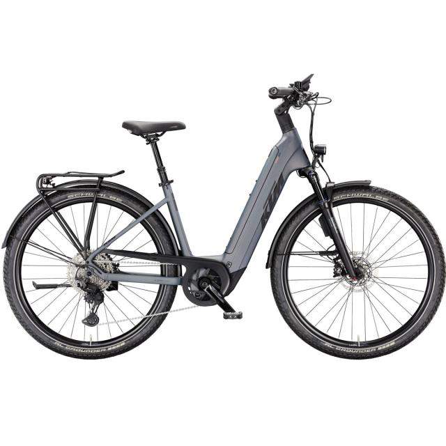 Elektrokolo KTM Macina Gran 810 ABS 29, easy entry - Flaming Grey Matt (Black+Orange)