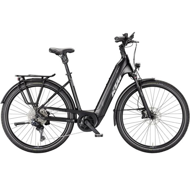 Elektrokolo KTM Macina Style 820 XL, easy entry - Diamond Black Matt (Grey)