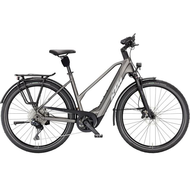 Elektrokolo KTM Macina Style 820 DI2, trapeze - Machine Grey Matt (Silver+Black)