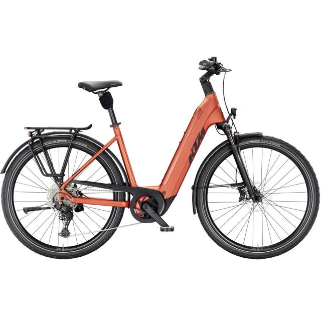 Elektrokolo KTM Macina Style 830, easy entry - Burnt Orange Matt (Black)